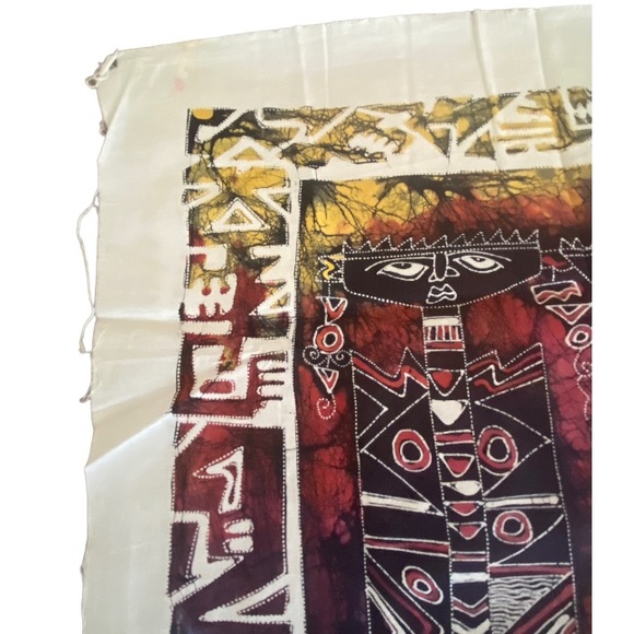 Original Abstract African Art Print on Textile - Picture 6 of 9